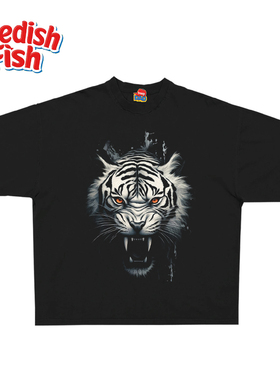 interesting灵魂 店主推荐国潮oversize奢潮美式重磅千禧短袖T恤