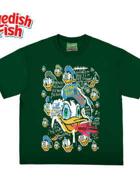 墨绿色！嘻哈rap欧美纯棉240g重磅潮牌穿搭Ootd oldschool短袖T