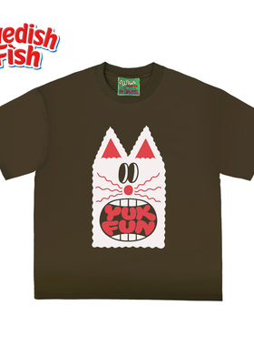 咖色！高级感千禧风嘻哈rap美式无性别小众原创重磅阿美咔叽短袖