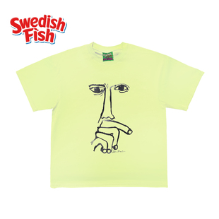 街头小众短袖 柠檬绿 情侣宽松百搭高级感oldschool潮牌穿搭美式