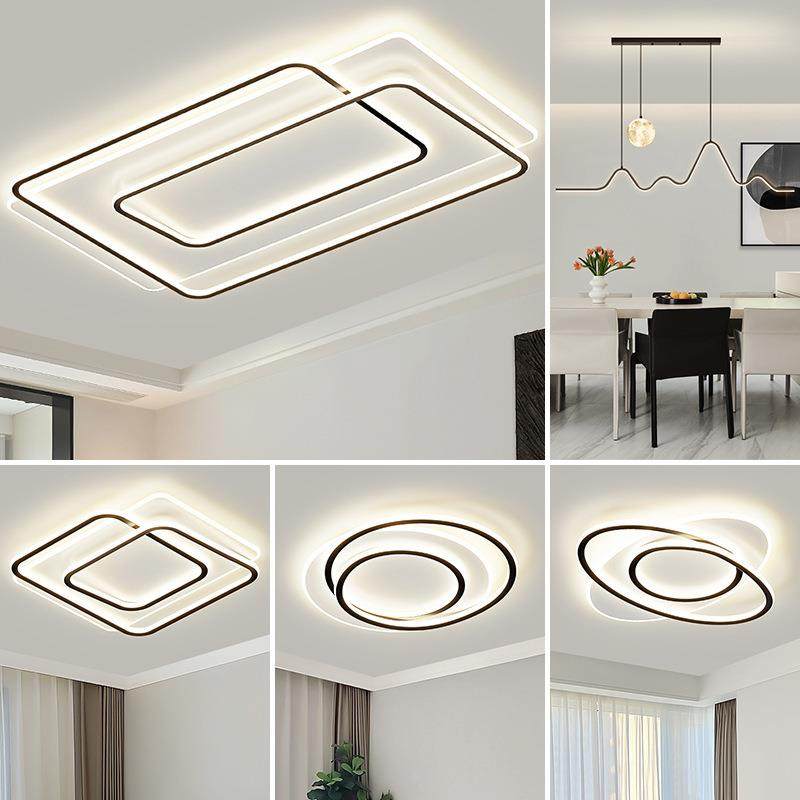 2024年新款主灯客厅吸顶灯现代简约大气大灯led卧室广东中山灯具