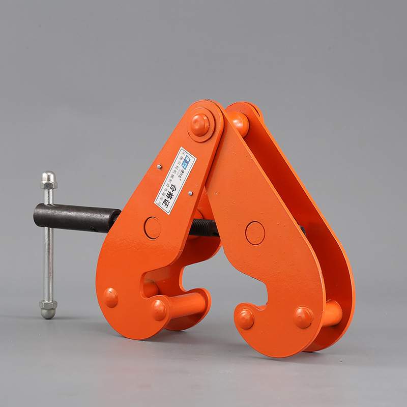 3T5吨YC型钢轨夹钳 2吨工字钢轨道夹持器1T钢结构夹具吊钳