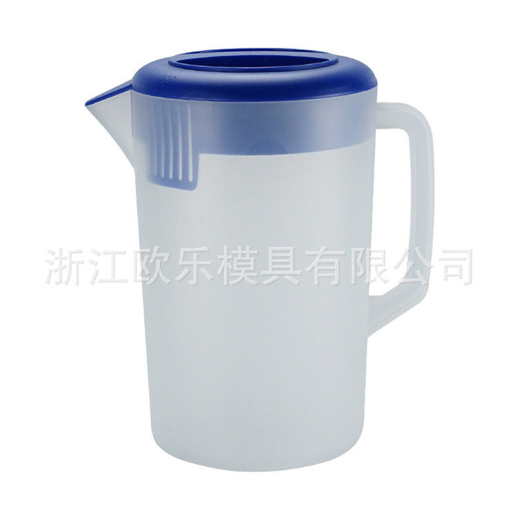 塑料冷水壶模具供应 大容量凉水壶家用带盖量杯模具生产加工