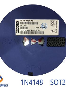 1N4148W-7-FSOD123/323/523SOT23丝印T4开关二极管