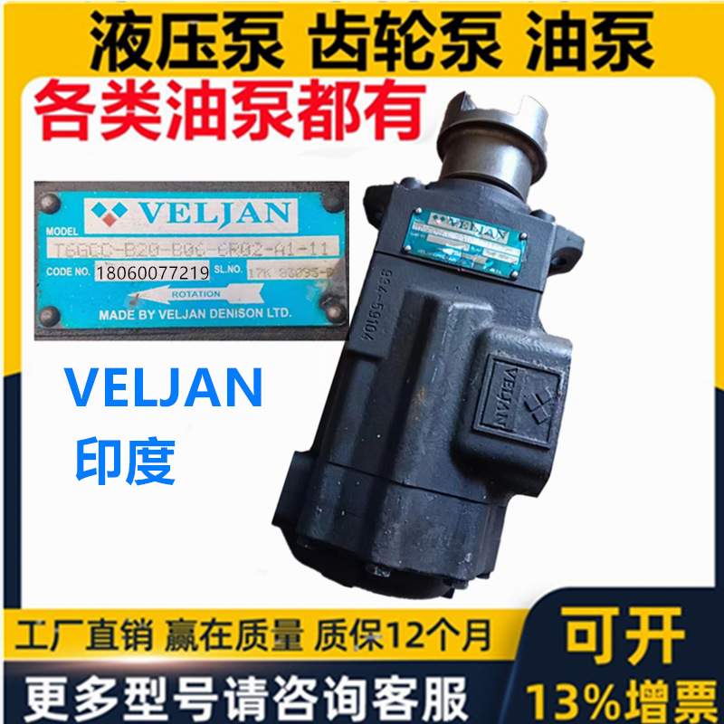 印度维京VELJAN液压油泵VT6DC VT6CCW VT6GC VT6CC中联垃圾车压缩