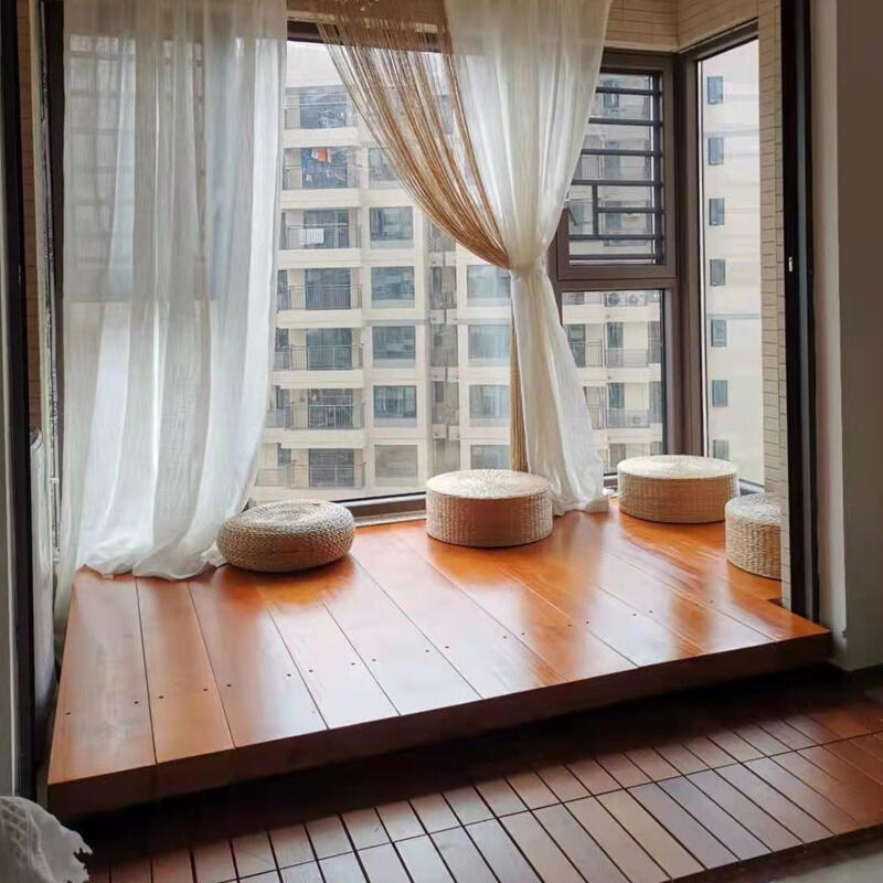 日式地台床民宿定制阳台榻榻用实木床1.5米双人床主卧无床头