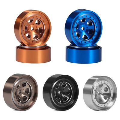 1.3寸铝合金六孔轮毂兼容TRX-4M原车胎皮4个装