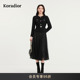 精致假两件裙子女 2025秋季 羊毛花呢 Koradior珂莱蒂尔商场同款
