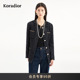 Koradior珂莱蒂尔商场同款 精致肌理感粗花呢香风外套女 2025冬新款