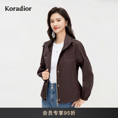 气质经典 Koradior珂莱蒂尔商场同款 2025春新款 百搭风衣外套上衣女