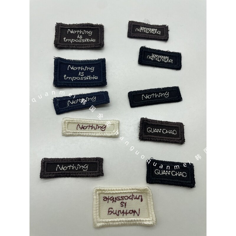 欧洲站欧货2026年春夏新品英文字母刺绣章仔布贴织唛唛头服装辅料,居家布艺,布贴,淘宝优惠券,粉丝福利购,淘宝优惠卷