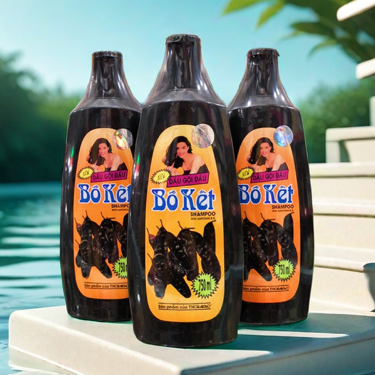 越南BoKet皂角洗发水养发改善掉发控油草本精华洗发露750ml