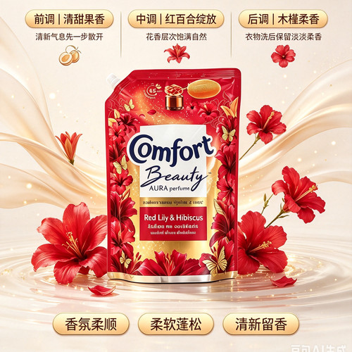 泰国Comfort金纺衣物浓缩柔顺剂