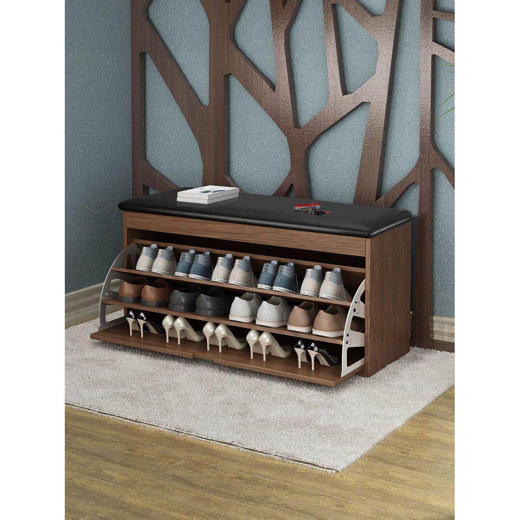 全实木换鞋凳家用门口软包坐垫进门可坐穿鞋凳入户翻斗鞋柜组织架,住宅家具,鞋架,淘宝优惠券,粉丝福利购,淘宝优惠卷
