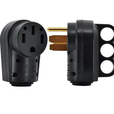 房车发电机大功率插头插座 美规4脚NEMA14-50R自接线公母插头插座