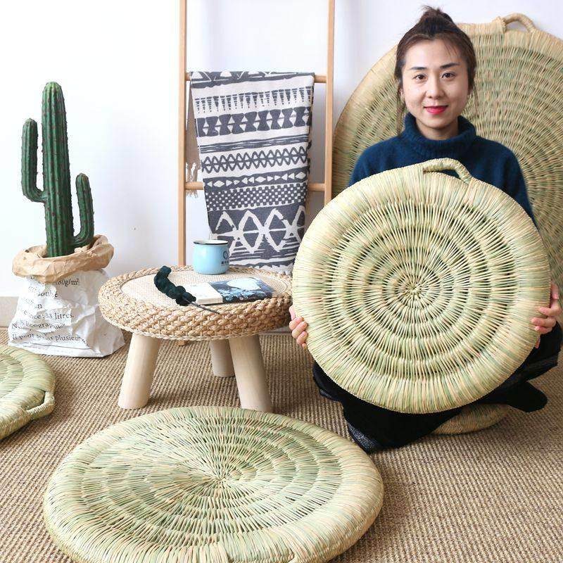 【纯草编】中国风纯手工草编蒲团坐垫榻榻米飘窗垫茶室民宿禅修垫,居家布艺,蒲团,淘宝优惠券,粉丝福利购,淘宝优惠卷