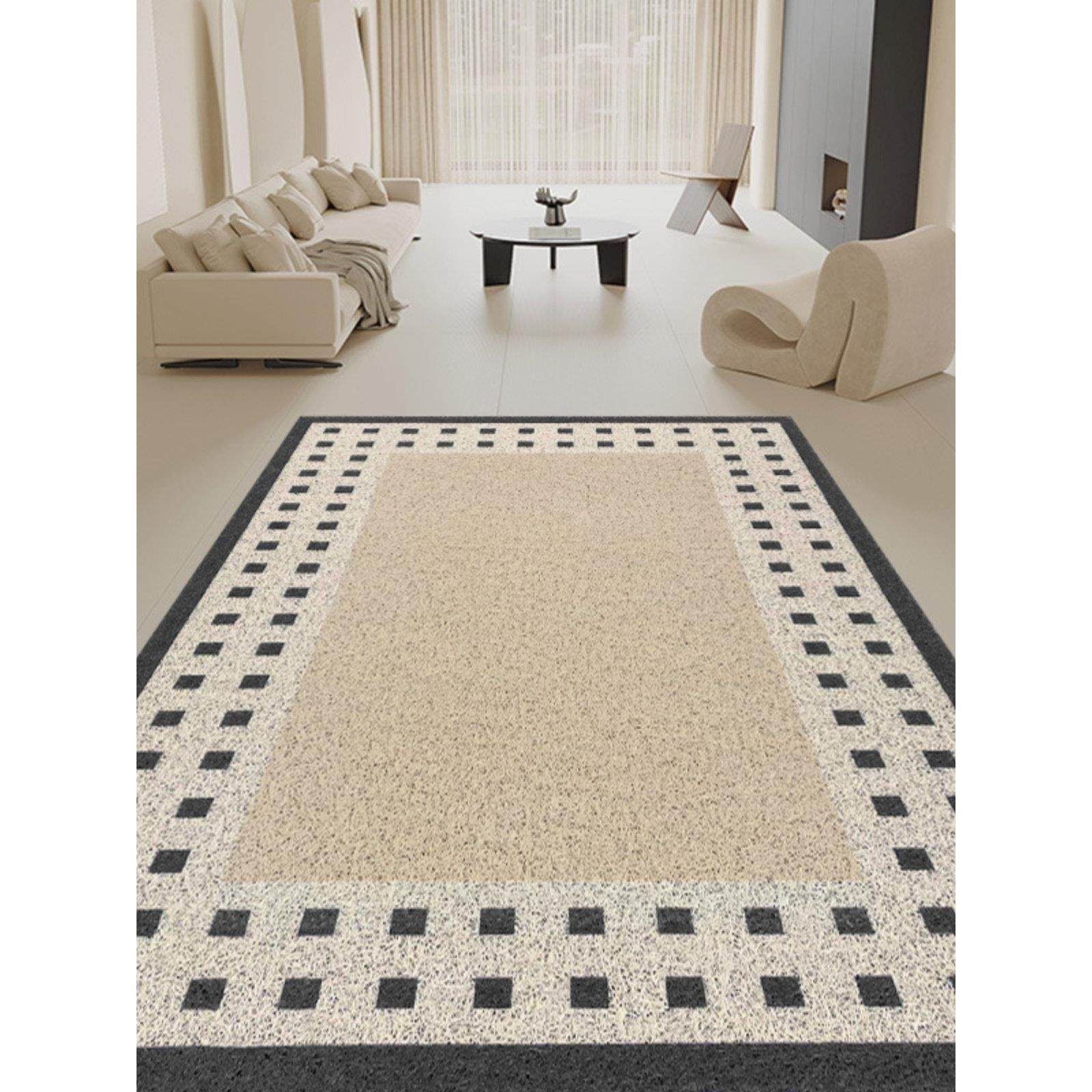 黑色覆古简约丝圈地垫入户门地毯户外门口垫子进门脚垫定制防滑垫,居家布艺,入户地垫,淘宝优惠券,粉丝福利购,淘宝优惠卷