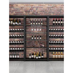 简易铁制酒架落地式红酒柜酒吧葡萄酒白葡萄酒储藏展示架国外葡萄