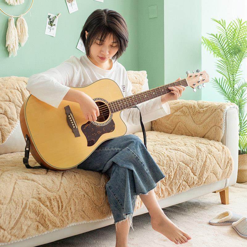 北欧毛绒沙发垫通用防滑简约沙发垫套客厅冬季长毛绒沙发垫套罩巾,居家布艺,沙发垫,淘宝优惠券,粉丝福利购,淘宝优惠卷