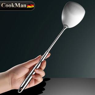 304不锈钢锅铲迷你盾形铲头厨房家用防烫手柄宿舍户外炒菜铁铲子