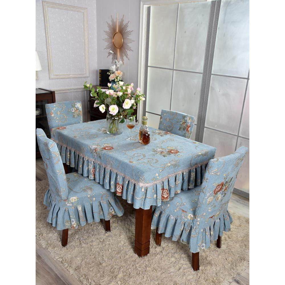 欧式桌布桌椅套装布艺家用连体垫子靠背一体蝴蝶结椅子套罩全包定,居家布艺,桌布,淘宝优惠券,粉丝福利购,淘宝优惠卷