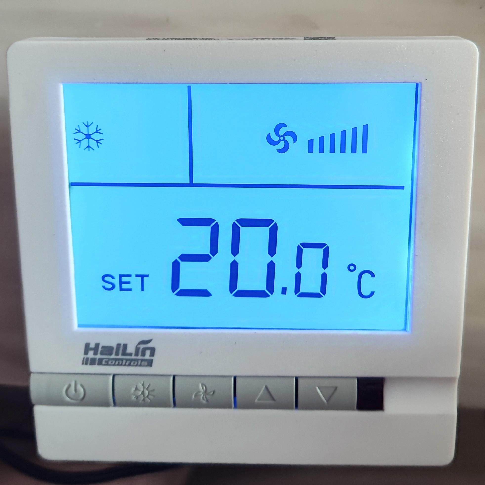 温控器开关水冷中央空调控制面板温度控制器风机盘管三速水地暖