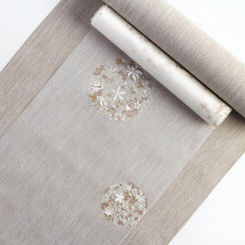 爱茶屋天色茶席珍珠纱烫金纱【团花白色】茶席桌旗防水席两条搭配,居家布艺,桌旗,淘宝优惠券,粉丝福利购,淘宝优惠卷