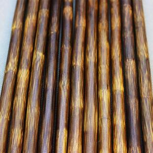 实心金丝竹棍密节竹鞭手杖文玩棒教鞭戒尺玉竹棕竹整体打磨手把件