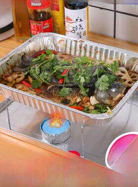 3800ml铝箔餐盒大盘子鸡肉专用铝箔锡纸盒一次性锡纸盒烤鱼包装盒