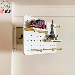 北欧电表箱装饰画 画客厅电箱遮挡洞洞板弱电箱电闸盒钟表装饰置