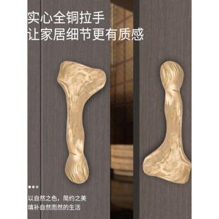 纯铜定制大门把手酒店别墅豪宅商铺用豪华铜拉手把手