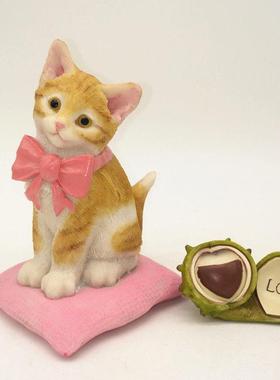 创意猫咪小摆件装饰品卧室房间室内摆设女生可爱情侣礼品小猫礼物