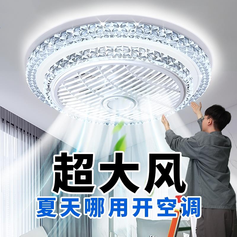 2025年新款吊扇灯吊扇灯现代简约电风扇一体饭厅主卧室吸顶灯中山