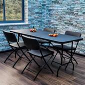 户外彷藤桌椅折叠式 圆餐桌小方桌休闲户外露天庭院阳台茶几椅组合