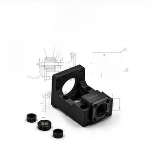 滚珠丝杆支撑座固定座电机座步进400W 750W伺服电机一体座安装座