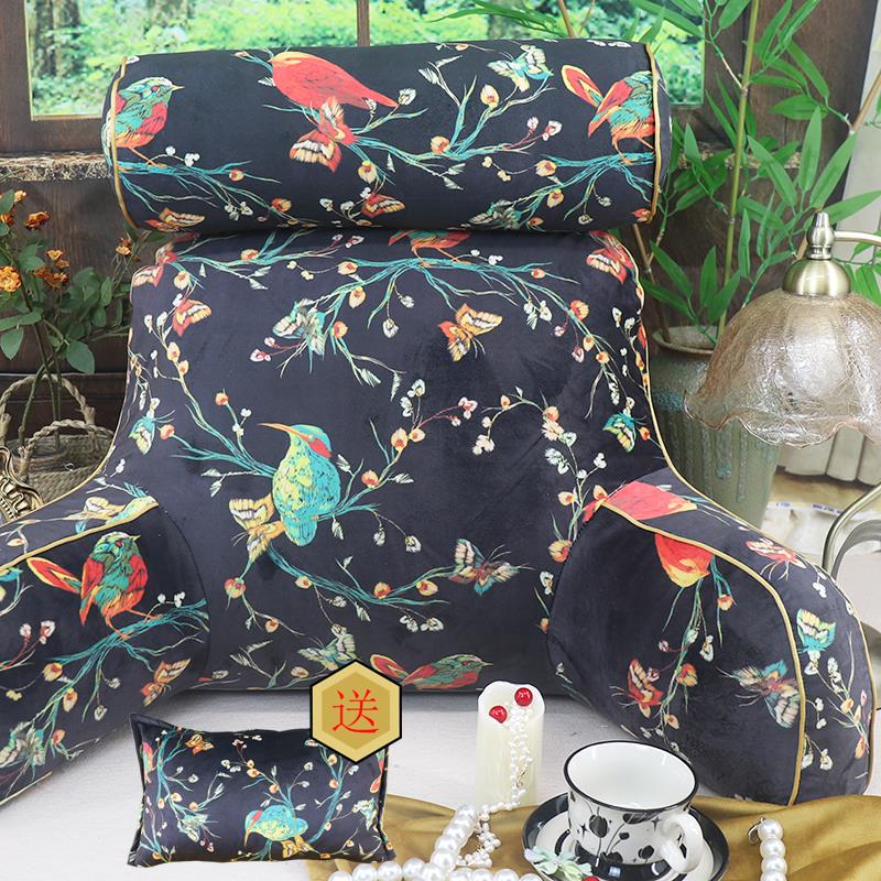 老人靠垫床头靠枕孕妇喂奶读书手机护腰护颈加厚斜坡飘窗大靠背垫