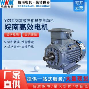 安徽皖南电机YX3三级能效三相异步电动机高国彪全铜线圈厂家直供
