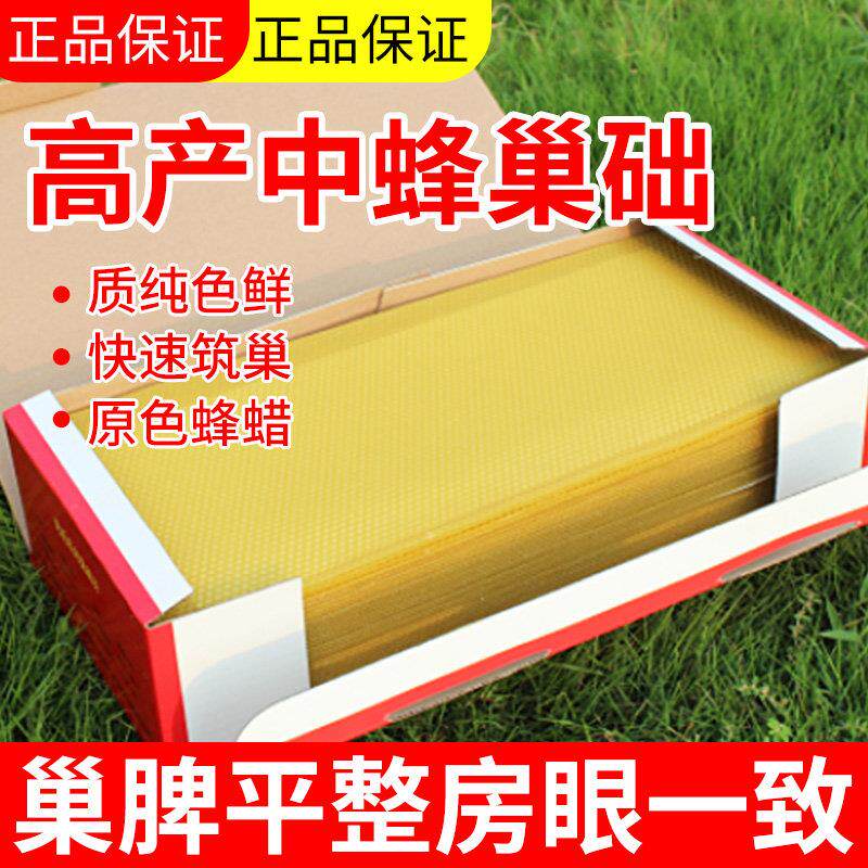 础巢中蜂八千意蜂巢养础片蜜蜂KMF脾深房蜂巢础巢皮巢基巢蜂工具