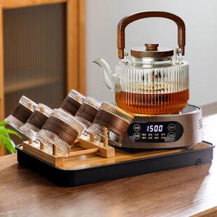 煮茶壶耐高温大容量电陶炉养生茶壶茶具 煮茶器玻璃提梁壶家用日式