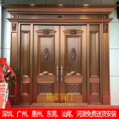 铜门别墅大门双门四门子母门入户门真铜大门深圳铜门厂家直销