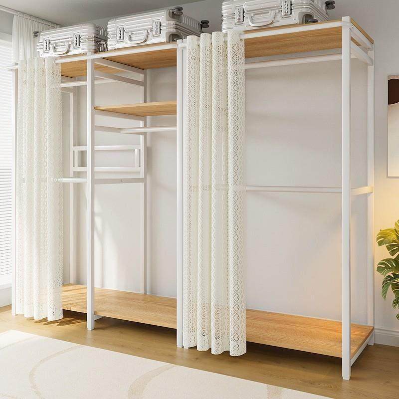 简易衣柜卧室家用衣帽间架子转角衣橱结实耐用开放式组装金属衣柜,住宅家具,自由组合衣柜,淘宝优惠券,粉丝福利购,淘宝优惠卷