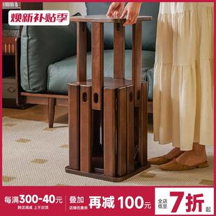 实木凳子家用可叠放板凳组合不占空间餐桌椅方凳餐厅备用凳叠叠凳