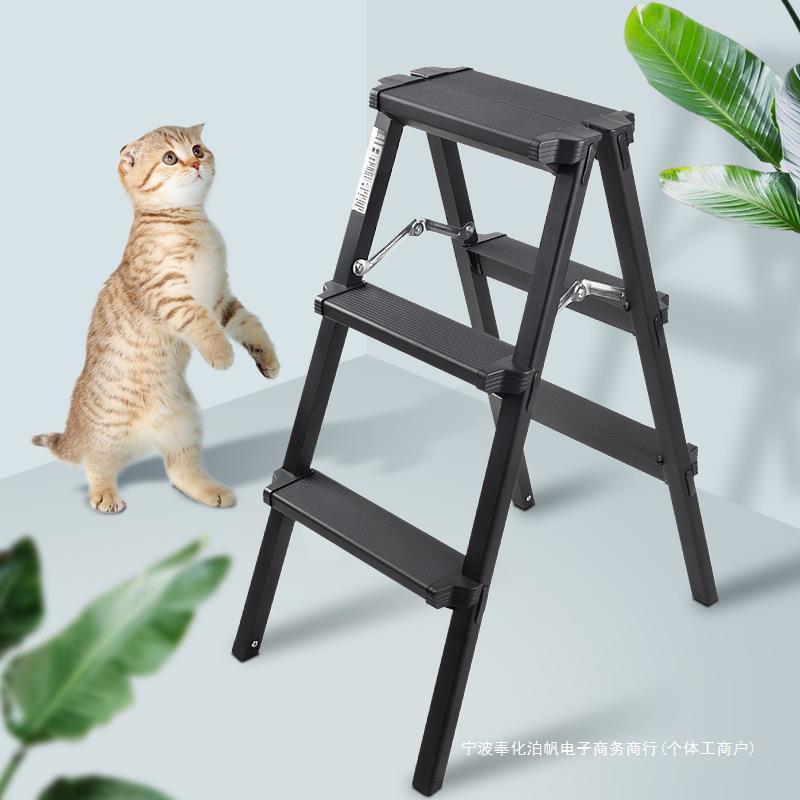 【折扣价】家用折叠人字梯铝合金加厚梯子室内爬梯三四步梯凳双侧