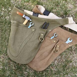 工具腰包帆布工具袋多功能露营工具包电工木匠园艺师腰袋定制logo