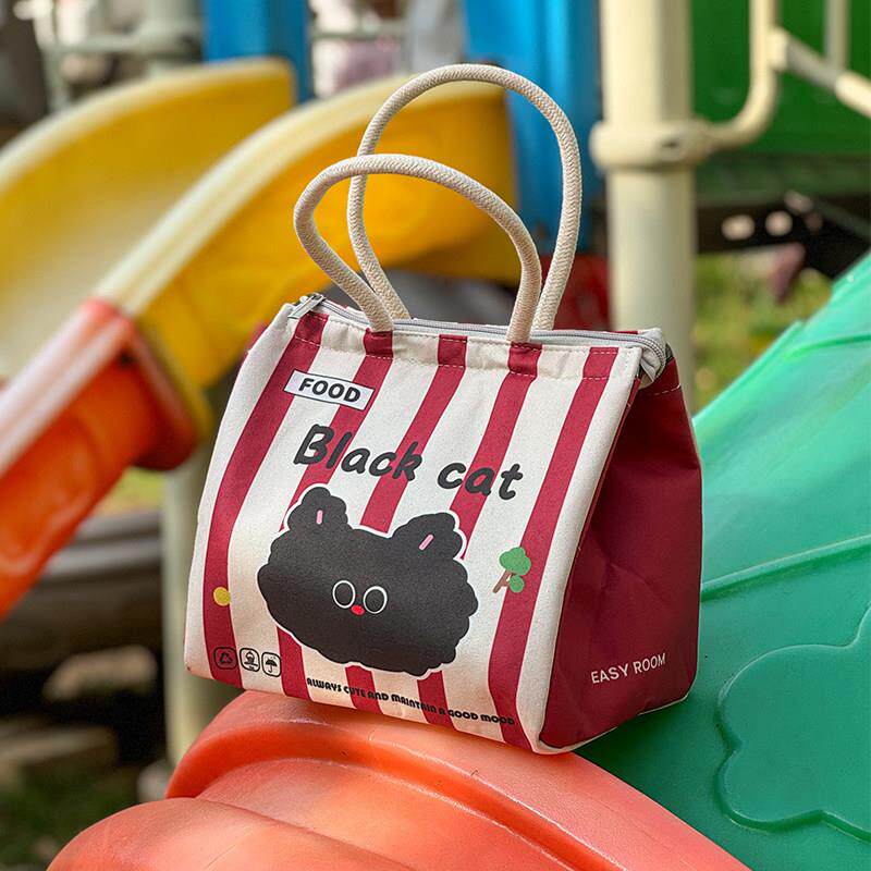 科技布便当袋饭盒手提包加厚铝箔保温冷藏袋学生上班族装午餐带菜