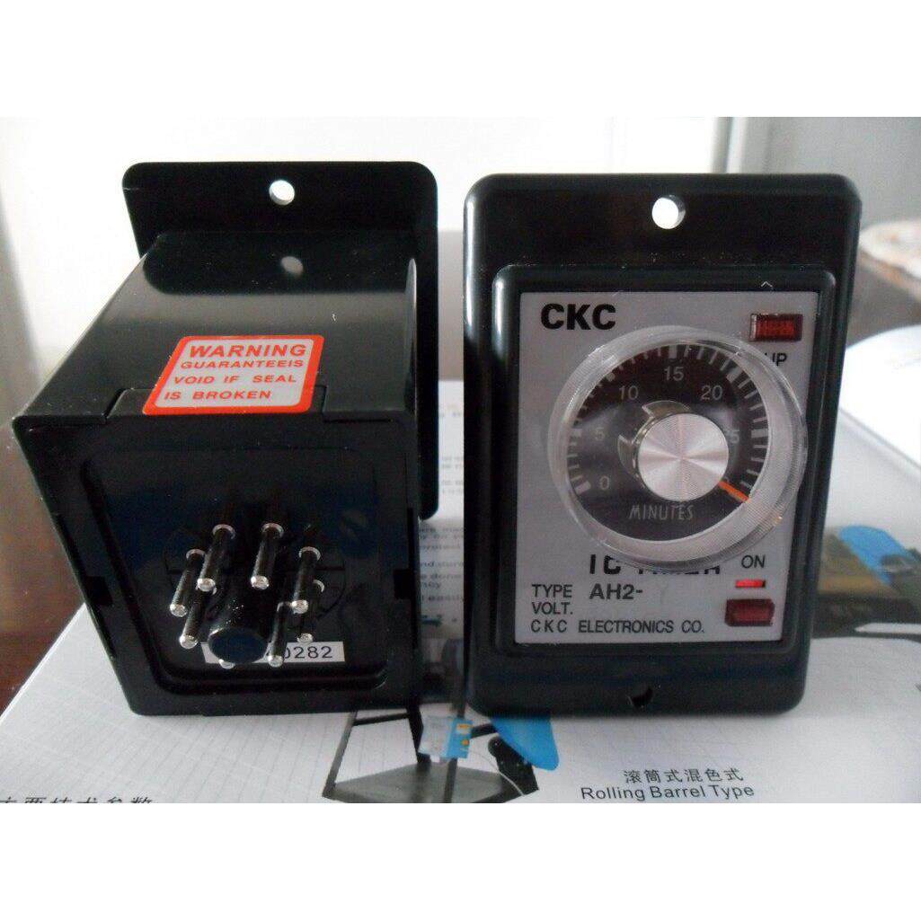 AH2-Y延时继电器拌料机混色机时间控制器AH2-YE塑料搅拌机380V30M