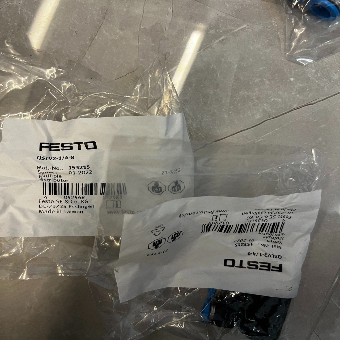 FESTO费斯通QSLV2-14 8 螺纹快捷153215