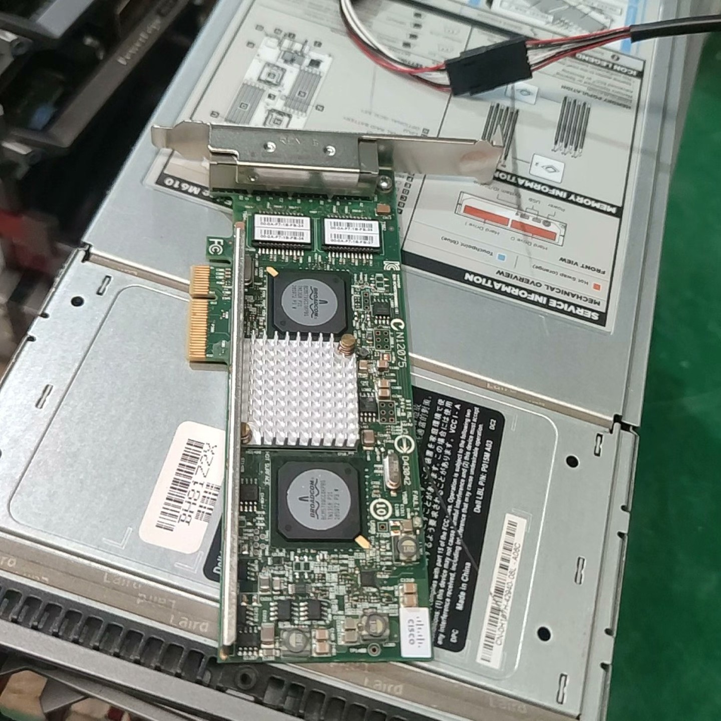 博通 bcm5709C 四口千兆网卡戴尔原装拆机 PCI-【议价】