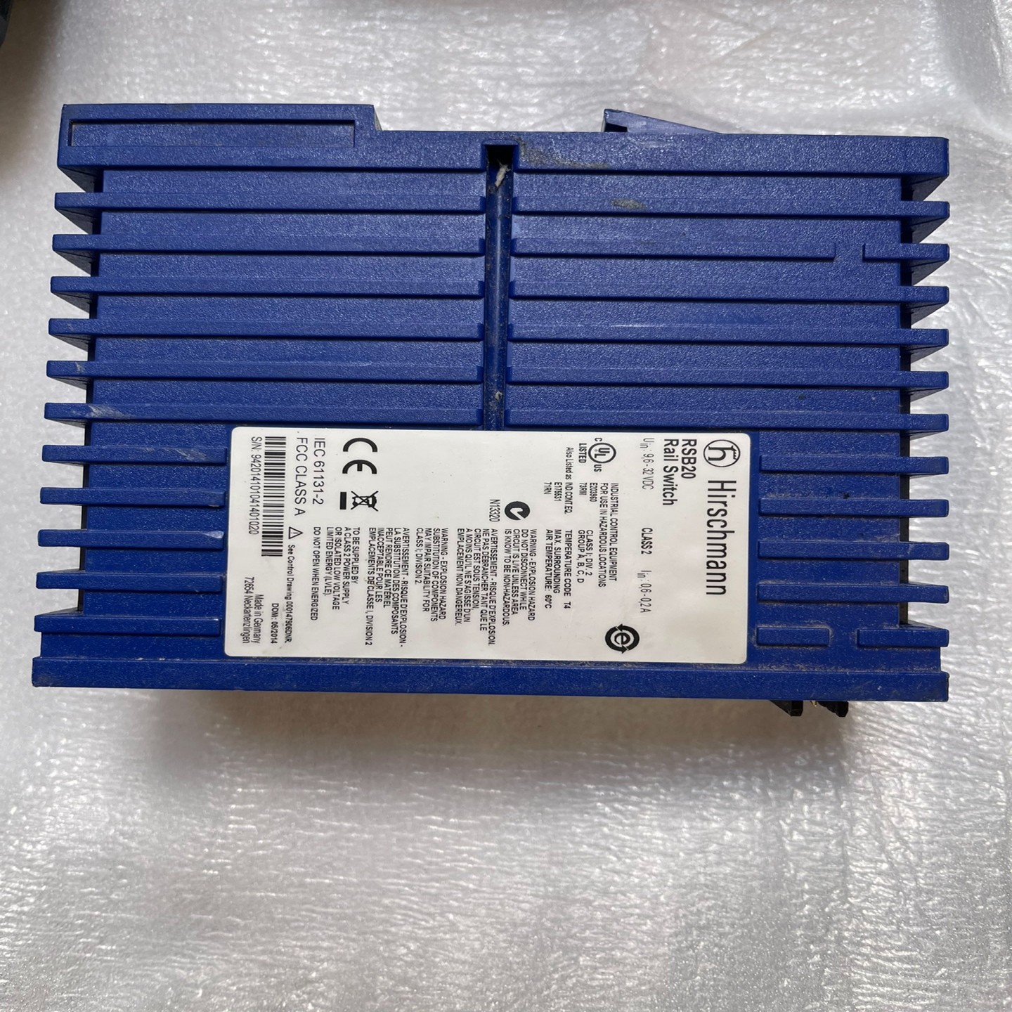 赫思曼HIRSCHMANN  RSB20工业以太网交换机一台