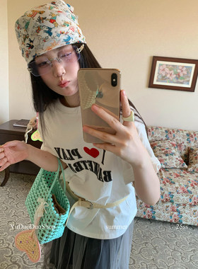 美式复古小狗方巾女y2k千禧辣妹包头巾绑发丝巾时髦百搭小领巾潮